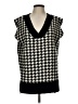Unbranded 100% Acrylic Houndstooth Black Sweater Vest Size L - photo 1