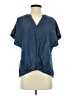 Universal Thread 100% Lyocell Blue Short Sleeve Blouse Size S - photo 1