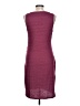 Leith Solid Burgundy Casual Dress Size L - photo 2