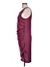 Leith Solid Burgundy Casual Dress Size L - photo 5