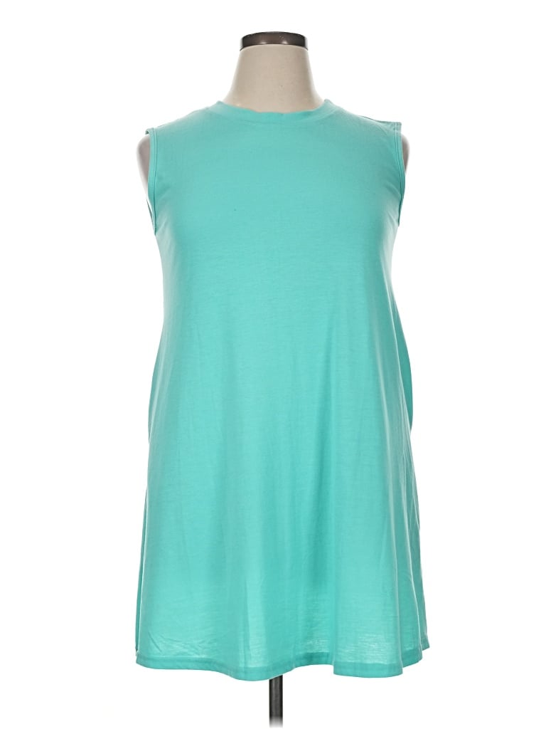 Pre-owned Assorted Brands Casual Dress In Teal