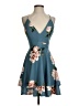 Emerald Sundae Floral Teal Cocktail Dress Size S - photo 1