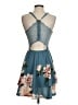 Emerald Sundae Floral Teal Cocktail Dress Size S - photo 2