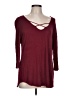 Brenda's Burgundy 3/4 Sleeve Top Size L - photo 1