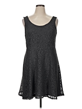 apt 9 black dress APT. 9 Black/Blue/Red Striped Wrap Midi Dress – Recycled Threads main image 0