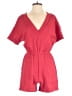 Zenana Solid Red Romper Size S - photo 1