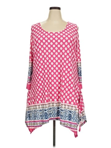 White Mark 3/4 Sleeve Blouse (view 1)