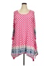 White Mark Pink 3/4 Sleeve Blouse Size 3X - photo 1