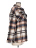 Unbranded 100% Polyester Plaid Gray Coat Size L - photo 4