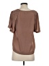 Evereve 100% Polyester Brown Short Sleeve Blouse Size S - photo 2
