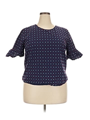 IZOD Short Sleeve Blouse (view 1)