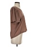 Evereve 100% Polyester Brown Short Sleeve Blouse Size S - photo 4