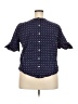 IZOD 100% Cotton Blue Short Sleeve Blouse Size XXL - photo 2