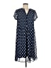 Robert Louis 100% Polyester Polka Dots Blue Casual Dress Size M - photo 1