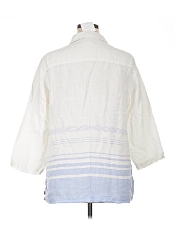 Sigrid Olsen 3/4 Sleeve Button-Down Shirt (view 2)
