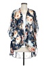 Emory Park 100% Polyester Blue Cardigan Size S - photo 1