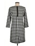 Apt. 9 Houndstooth Gray Casual Dress Size M - photo 2