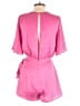 Day + Moon 100% Polyester Solid Pink Romper Size S - photo 2