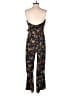 Trixxi Floral Black Jumpsuit Size L - photo 2