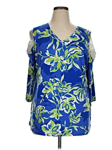 Susan Graver 3/4 Sleeve T-Shirt (view 1)
