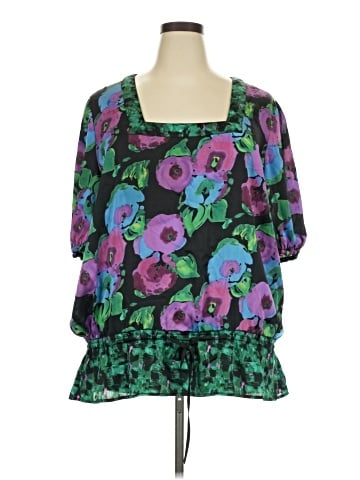 Apostrophe 3/4 Sleeve Blouse (view 1)