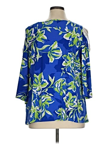 Susan Graver 3/4 Sleeve T-Shirt (view 2)