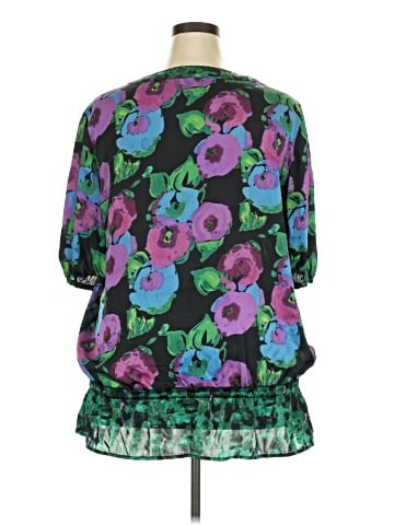 Apostrophe 3/4 Sleeve Blouse (view 2)