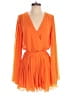 Endless Rose Color Block Orange Romper Size S - photo 1