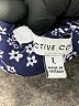 Active Collections 100% Polyester Blue 3/4 Sleeve Henley Size L - photo 9