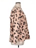 Easel Animal Print Brown Long Sleeve Blouse Size 1X - photo 4