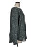 Ann Taylor 100% Polyester Stars Green Long Sleeve Top Size XL - photo 4