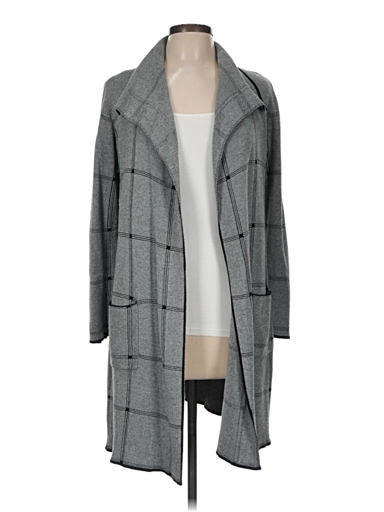 Pre-owned Kasper Cardigan Sweater In Gray