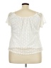 Maurices 100% Polyester Ivory Short Sleeve Top Size XXL - photo 2