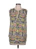 H&M Conscious 100% Polyester Green Sleeveless Blouse Size 10 - photo 1