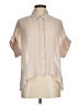 DR2 100% Polyester Color Block Ivory Short Sleeve Blouse Size M - photo 1