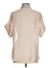 DR2 100% Polyester Color Block Ivory Short Sleeve Blouse Size M - photo 2