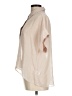 DR2 100% Polyester Color Block Ivory Short Sleeve Blouse Size M - photo 5