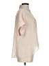 DR2 100% Polyester Color Block Ivory Short Sleeve Blouse Size M - photo 4