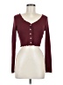 Shein Burgundy Long Sleeve Top Size 6 - photo 1