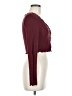 Shein Burgundy Long Sleeve Top Size 6 - photo 4