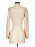 Assorted Brands 100% Rayon Tan Long Sleeve Blouse Size S - photo 2