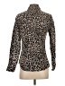 J.Crew Animal Print Brown Long Sleeve Blouse Size 2 - photo 2