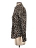 J.Crew Animal Print Brown Long Sleeve Blouse Size 2 - photo 5