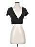 Shein Black Short Sleeve Top Size S - photo 1