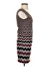 JACK 100% Polyester Chevron-herringbone Burgundy Cocktail Dress Size S - photo 4