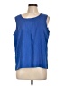 Draper's & Damon's 100% Polyester Blue Sleeveless Blouse Size L - photo 1