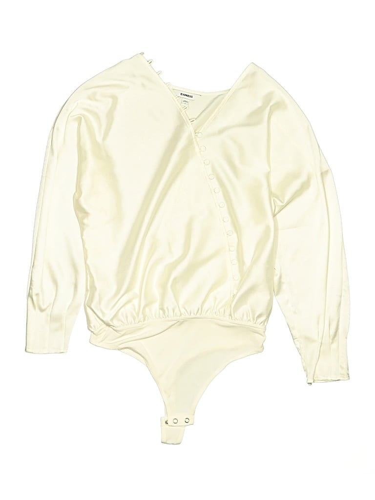 Pre-owned Express Bodysuit In Ivory