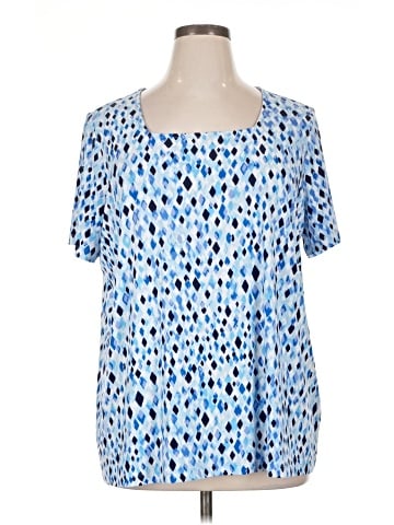 Susan Graver Short Sleeve Blouse (view 1)