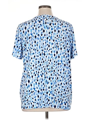 Susan Graver Short Sleeve Blouse (view 2)