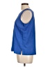 Draper's & Damon's 100% Polyester Blue Sleeveless Blouse Size L - photo 5